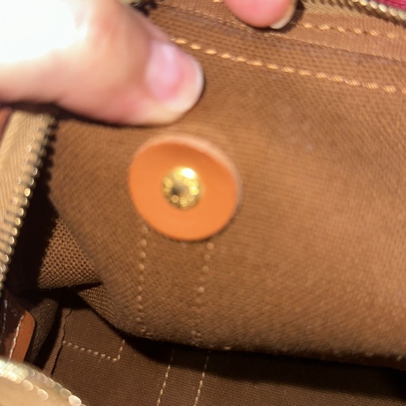 Celine Macadam Pattern Mini Boston Bag Handbag PVC x Leather Dark Brown - Picture 12 of 12